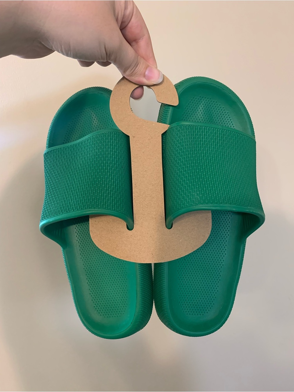 Green Cushion Slide Sandals - NWT